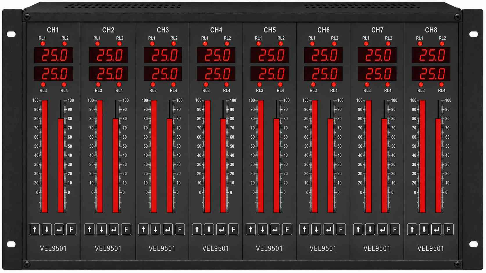 19 Inch Rack type multi channel Vibration Monitoring System