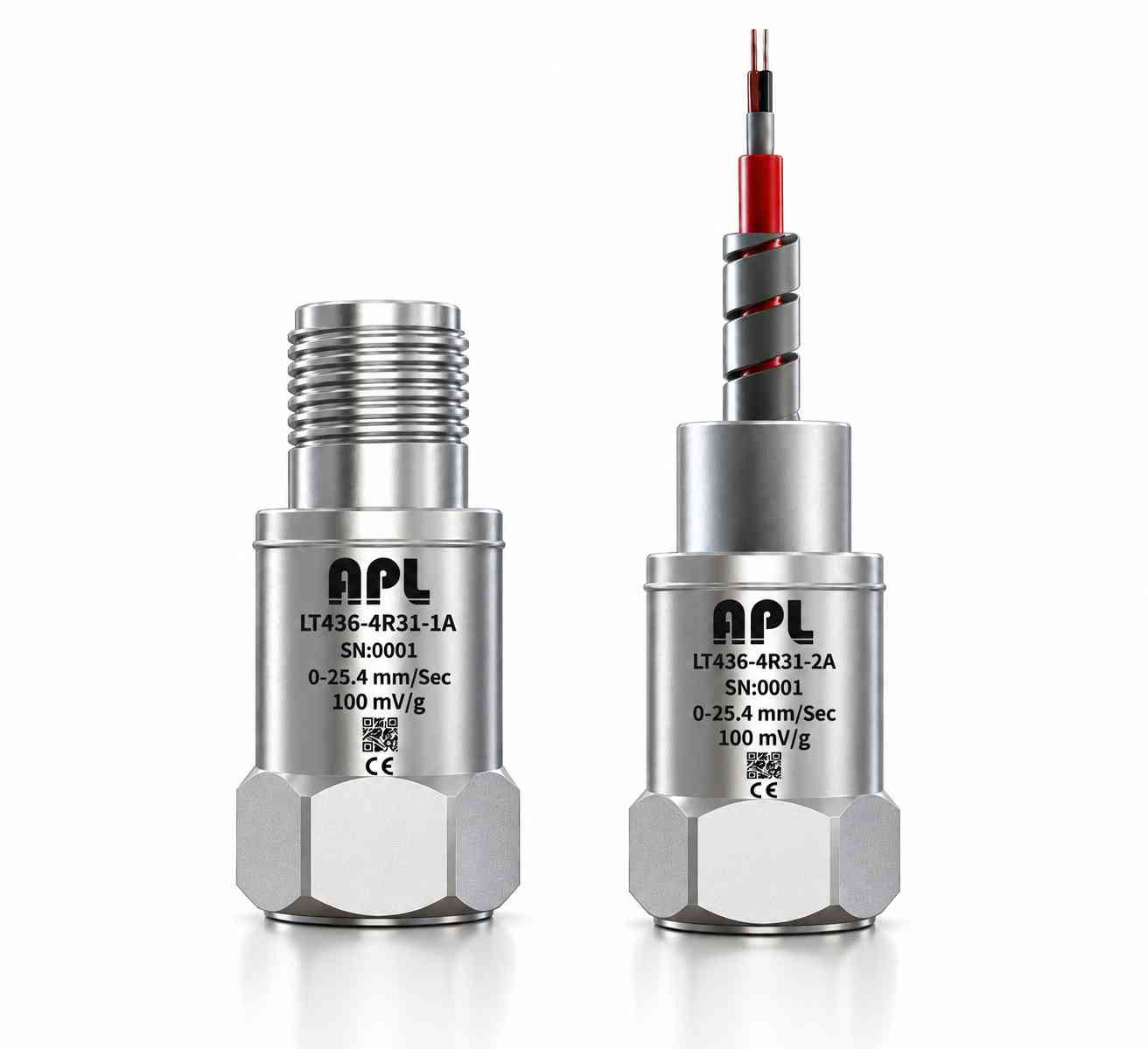 Dual-Output Vibration Sensor Transducers