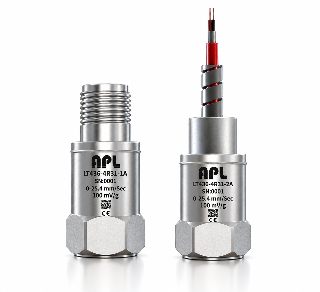 Dual-Output Vibration Sensor Transducers